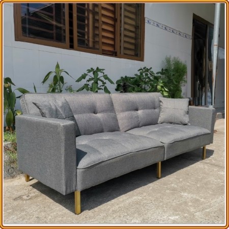 Sofa Bed - Dark Grey : Ghế Sofa Băng + Ngã Thành Giường 